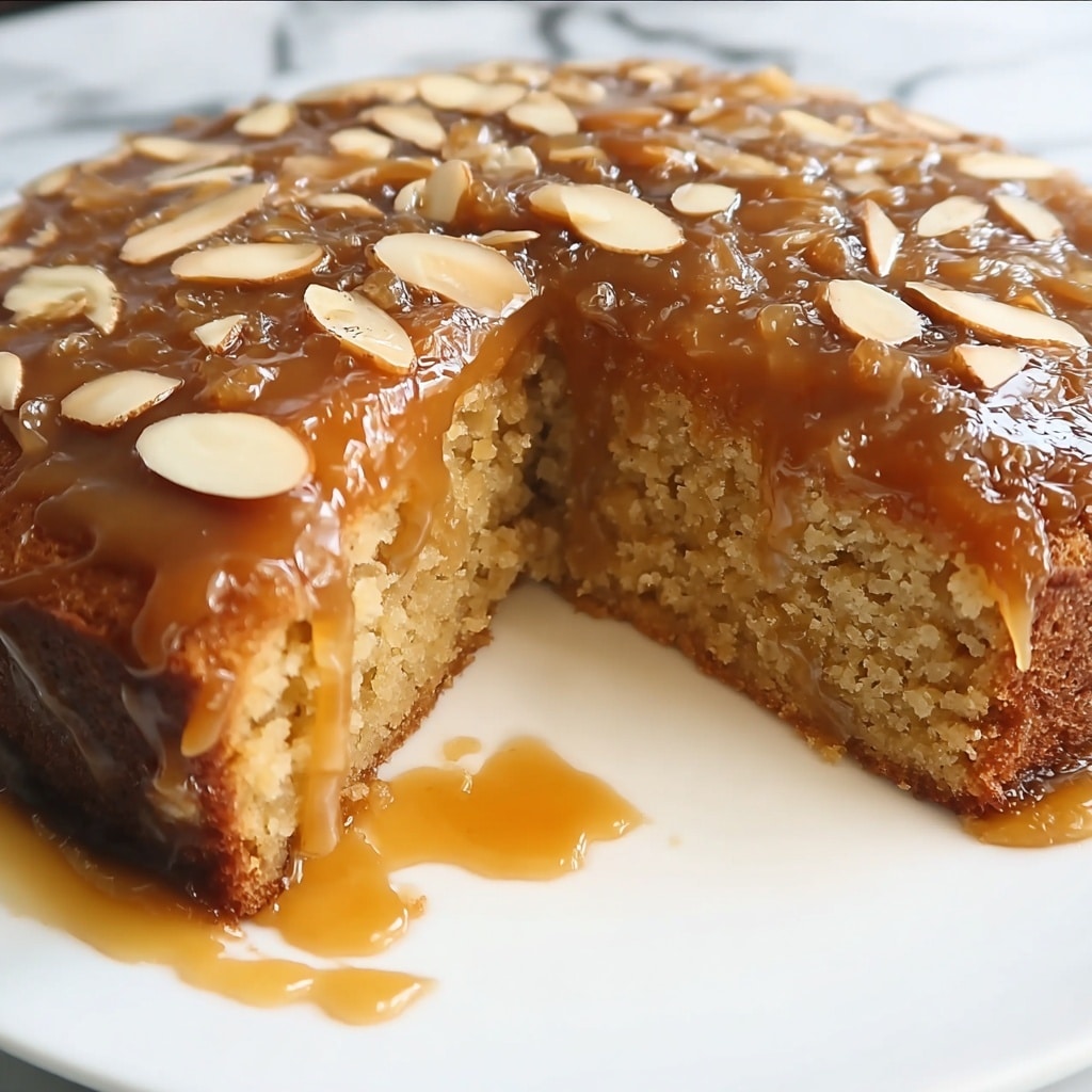 Date and Almond Cake with Honey Glaze Recipe - Recipe Image