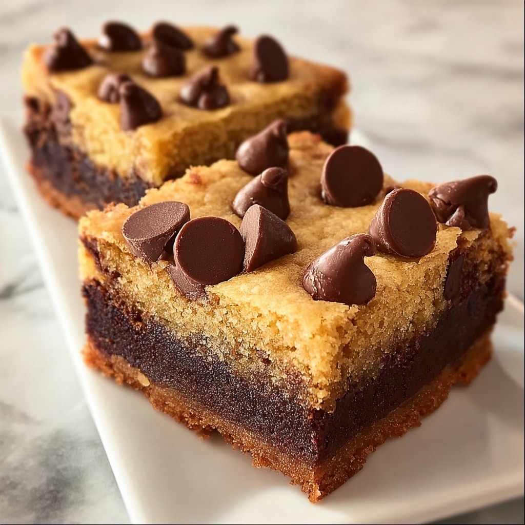 Cookie Dough Brownies Recipe - Recipe Image