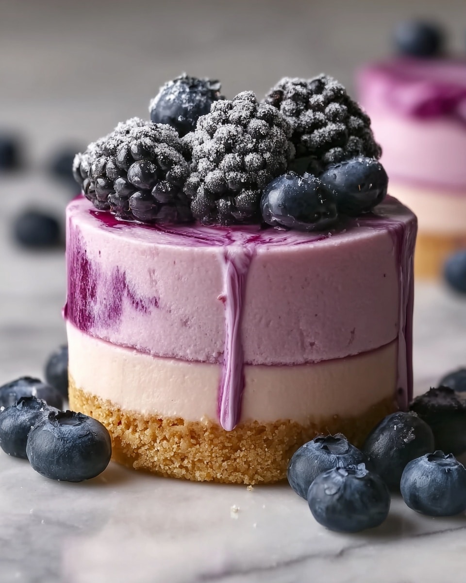 Blueberry Mousse Heaven Cheesecake Recipe - Recipe Image