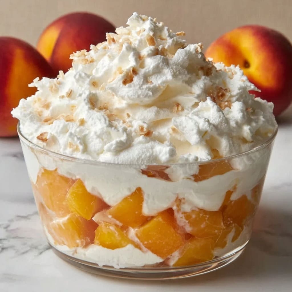 Peach Fluff Recipe - Recipe Image