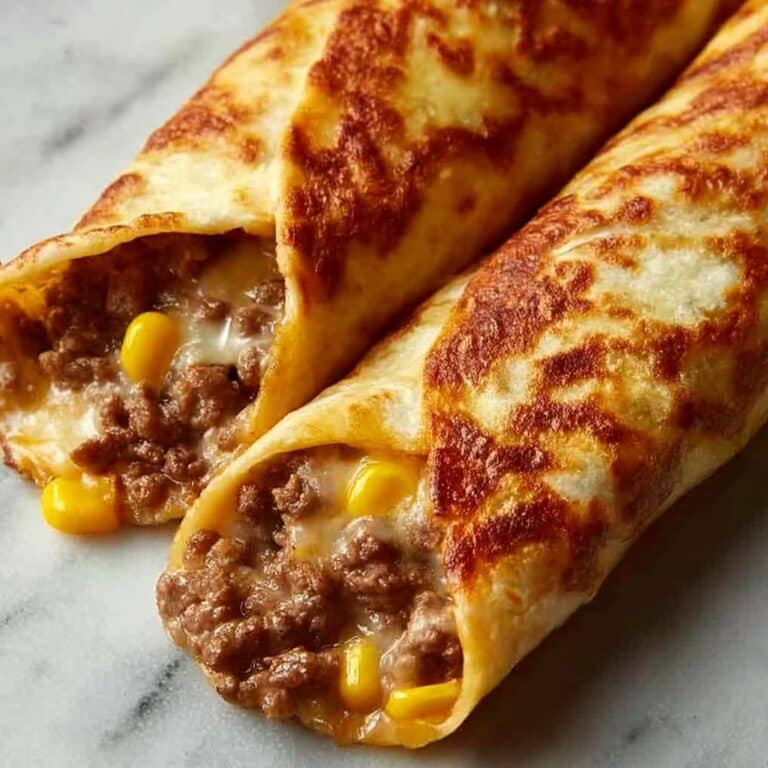 Beef and Cheese Chimichangas Recipe