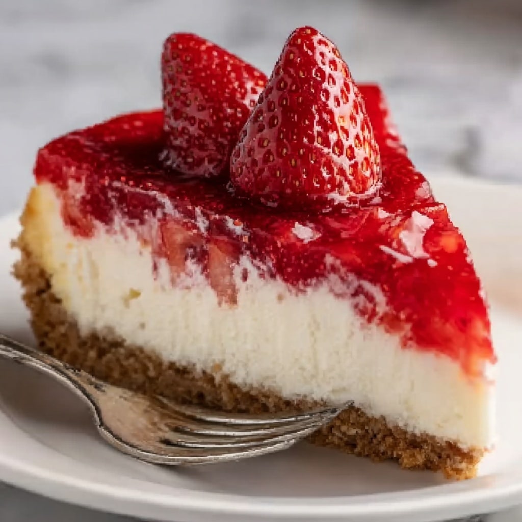 Creamy Strawberry Cheesecake Recipe