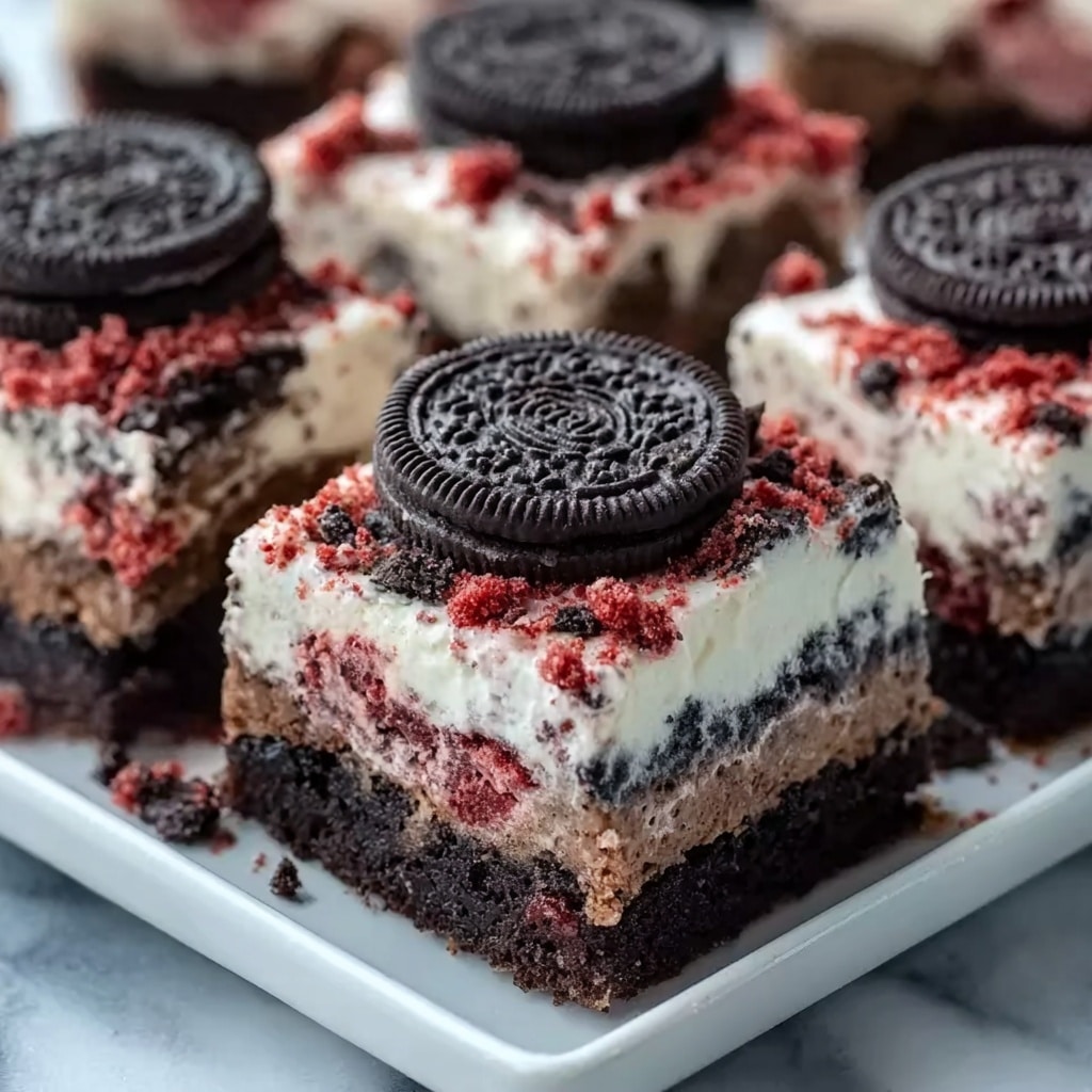 Cookies & Cream Red Velvet Brownies Recipe