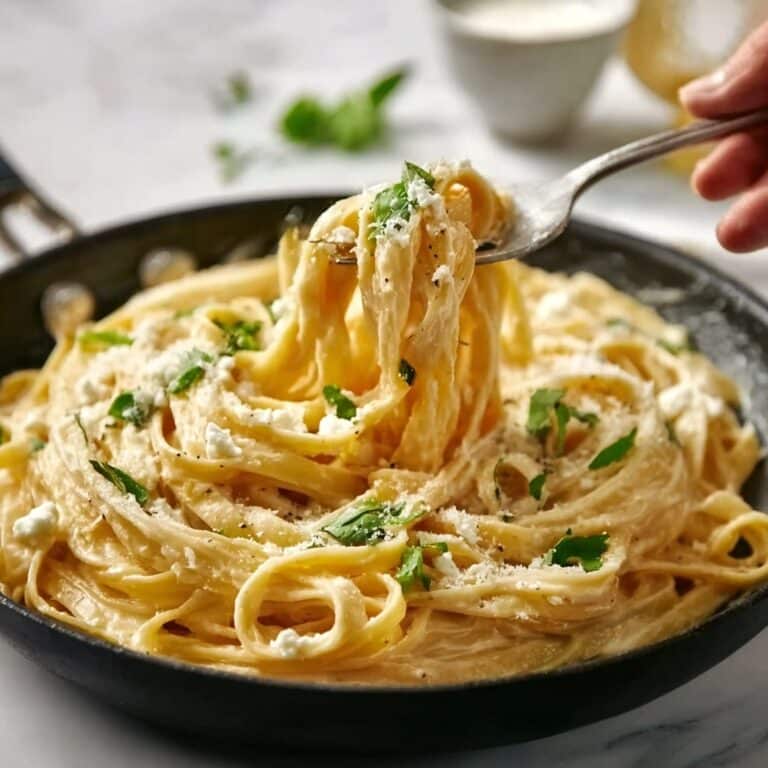 Easy Creamy Pumpkin Alfredo Pasta Recipe