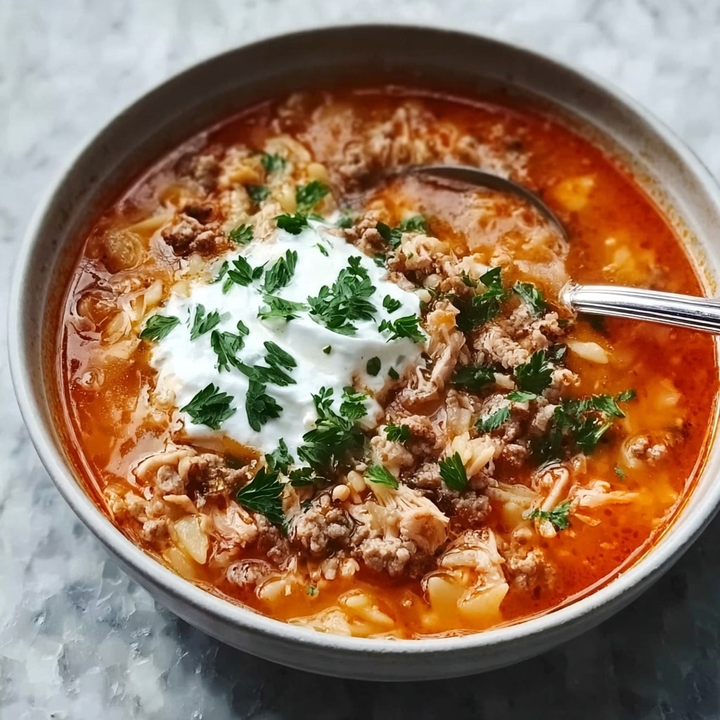 Polish Stuffed Cabbage Soup Recipe - Recipe Image