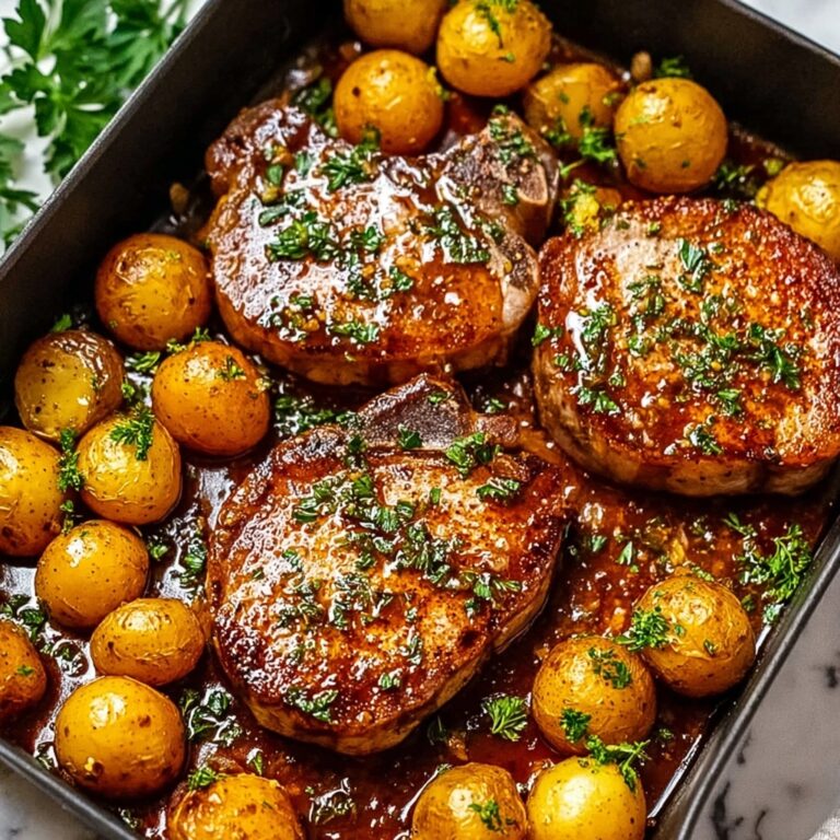 Sheet Pan Pork Chops and Potatoes Recipe