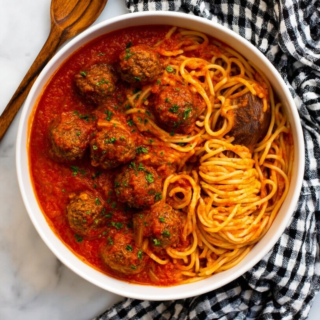 Slow Cooker Spaghetti and Meatballs Recipe - Recipe Image