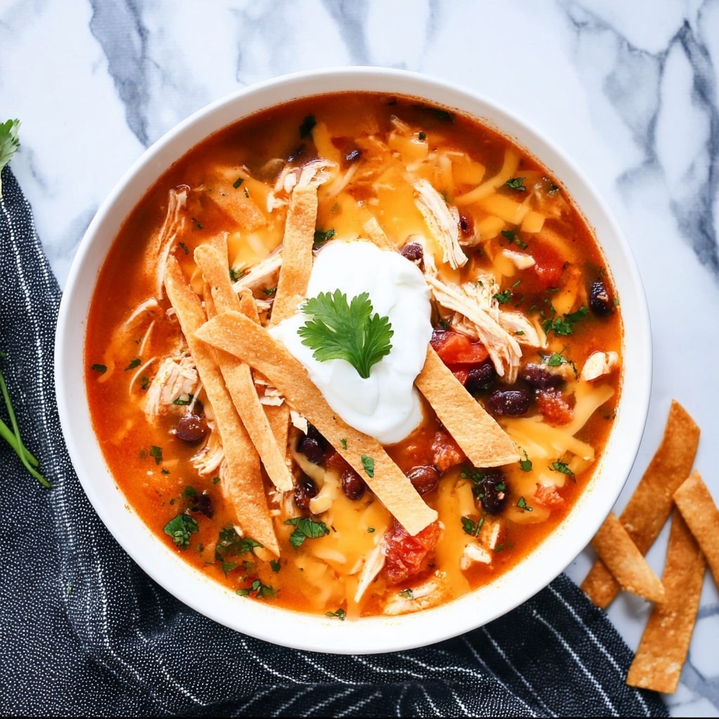 Slow Cooker Chicken Tortilla Soup Recipe - Recipe Image