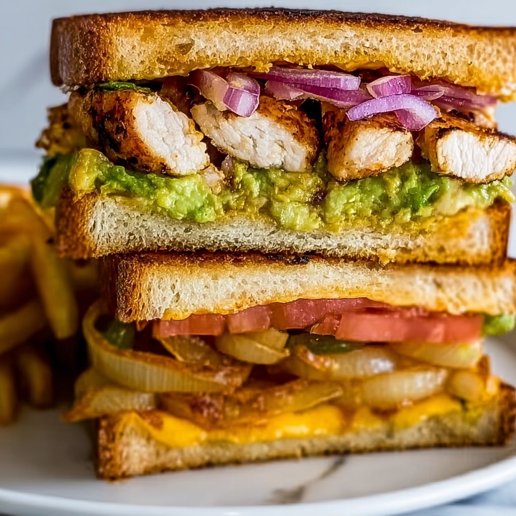 Savor the Flavor: Chicken Avocado Melt Sandwich Recipe - Recipe Image