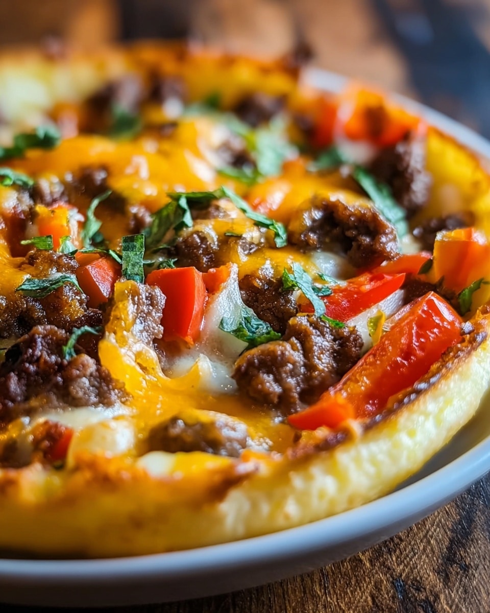 Cheesy Beef & Pepper Delight Recipe - Recipe Image