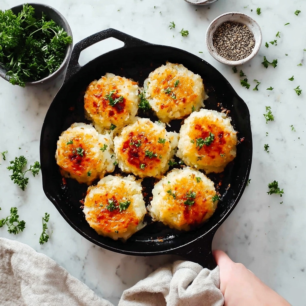 Cheesy Spanish Mashed Potato Puffs Recipe - Recipe Image