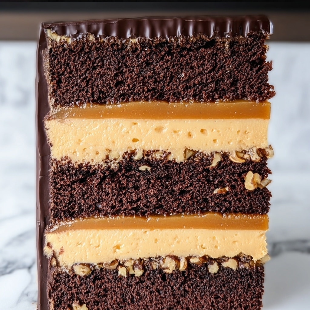 Chocolate Snickers Cake: The Ultimate Indulgent Delight Recipe - Recipe Image