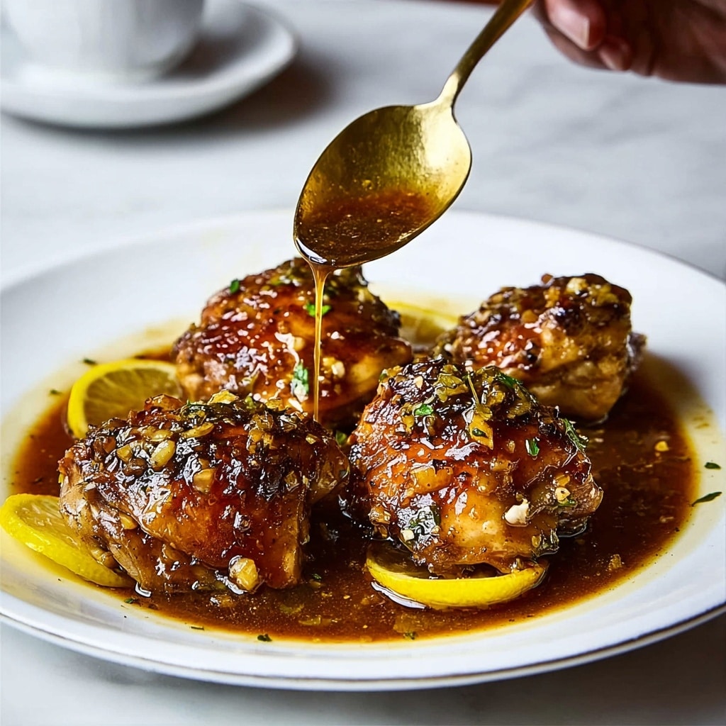 Honey Garlic Lemon Pepper Chicken Thighs Recipe - Recipe Image