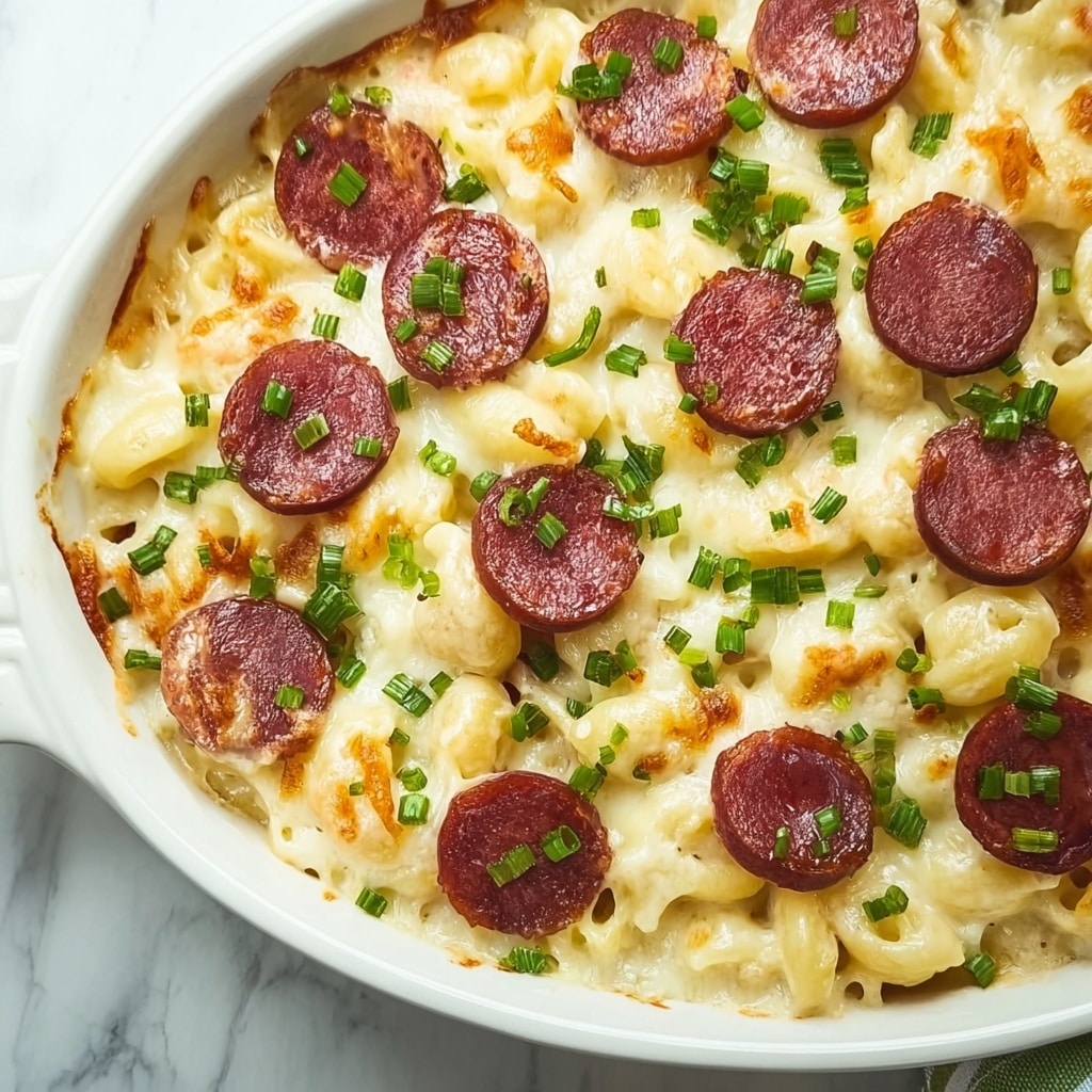 Mouthwatering Pierogi Casserole with Kielbasa for Cozy Nights Recipe - Recipe Image