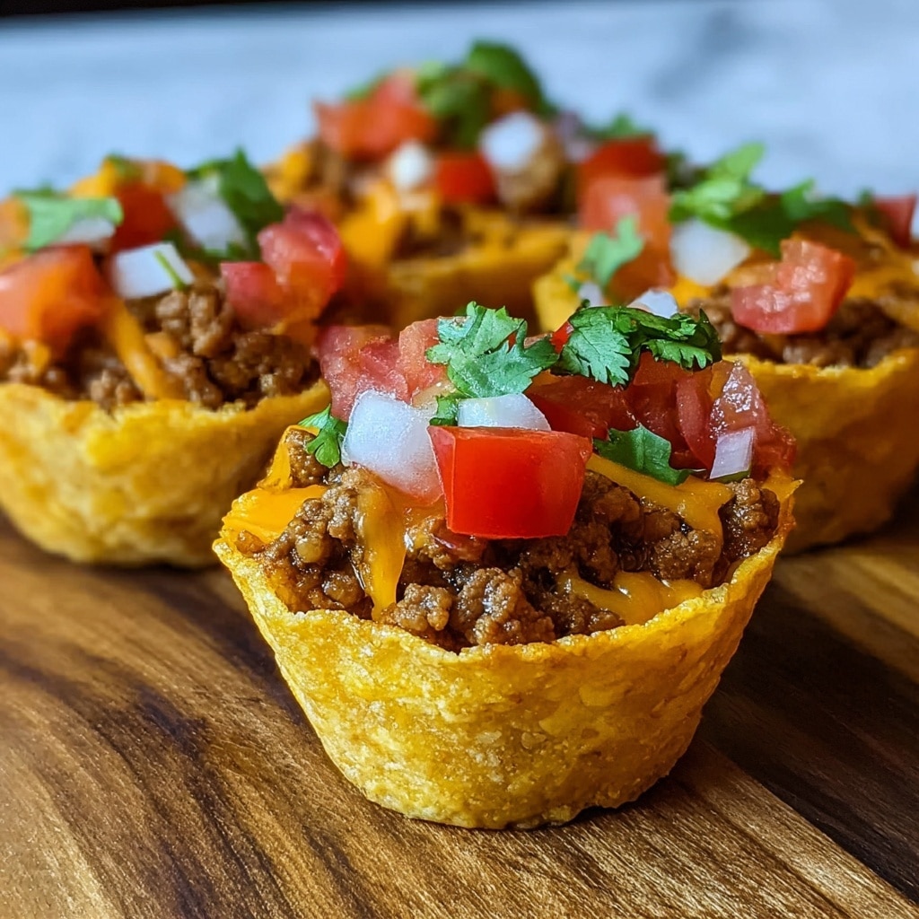 Easy Crunchy Taco Cups Recipe - Recipe Image