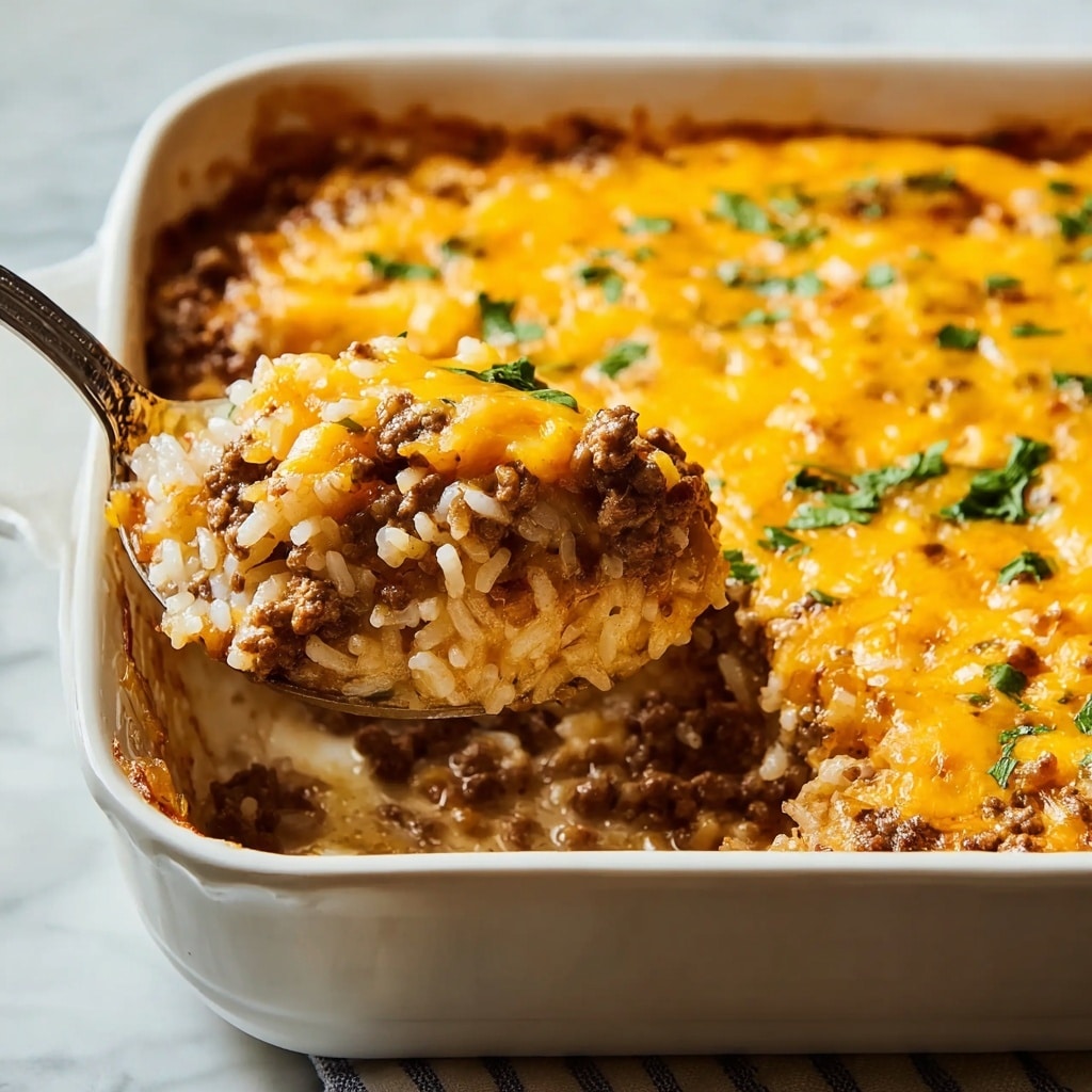 Ground Beef and Rice Casserole Recipe - Recipe Image
