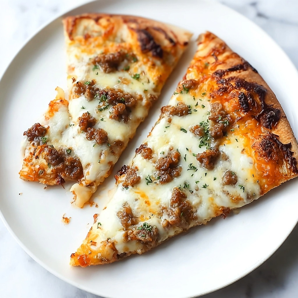 Biscuits & Sausage Gravy Breakfast Pizza Recipe - Recipe Image