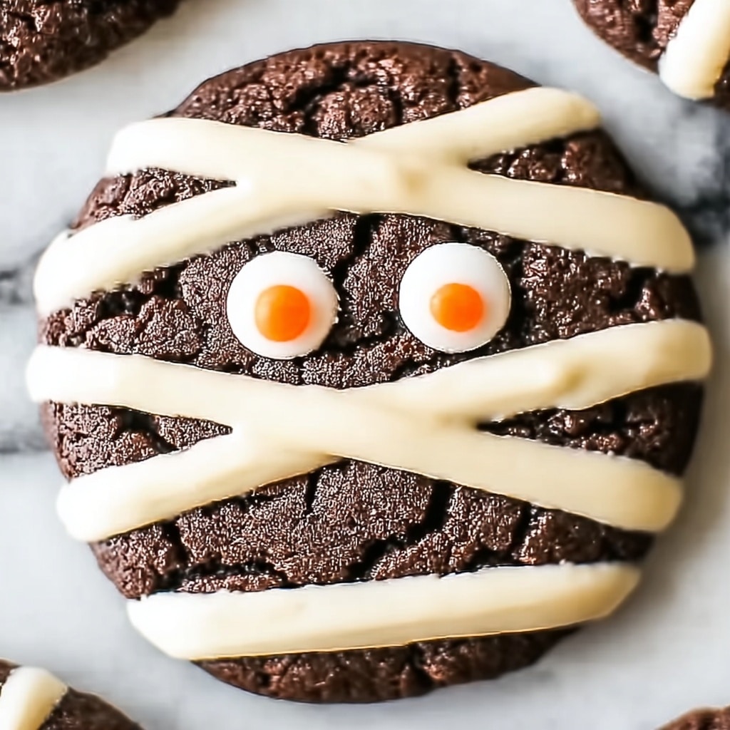 Fudgy Halloween Mummy Cookies Your Kids Will Love to Make Recipe - Recipe Image