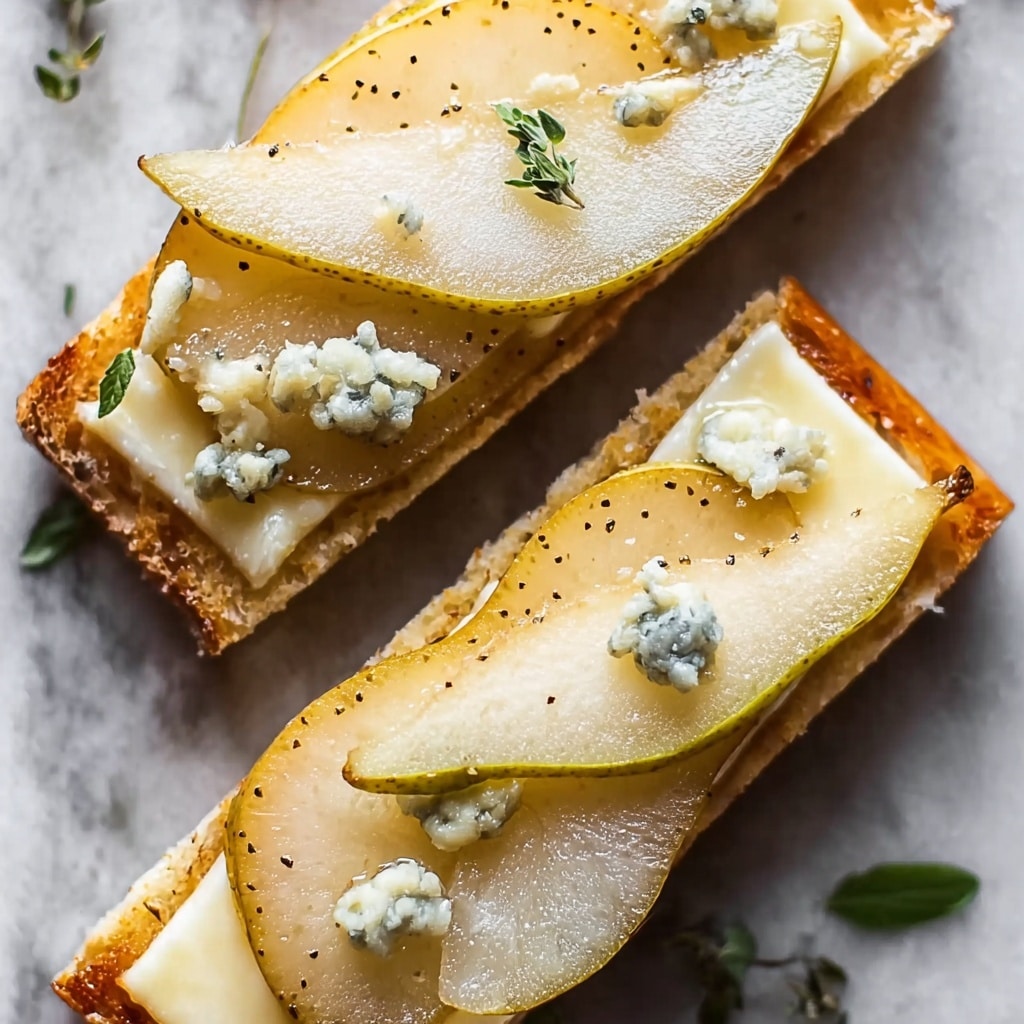 Pear and Gorgonzola Flatbread Recipe - Recipe Image