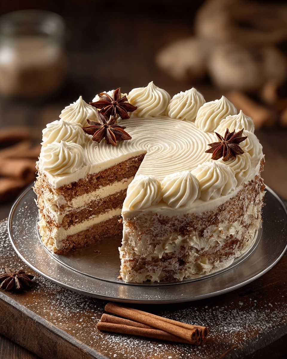 Chai Spice Layer Cake with Cream Cheese Frosting Recipe - Recipe Image