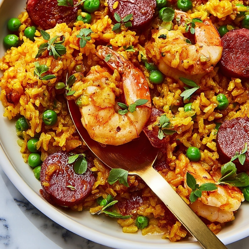Weeknight Shrimp and Chorizo Paella Recipe - Recipe Image