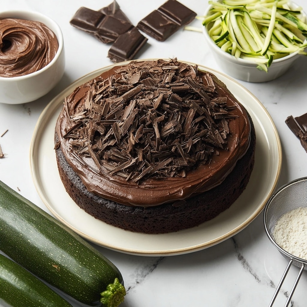 Vegan Chocolate Courgette Cake Recipe - Recipe Image