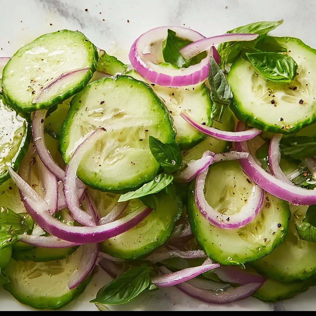 Tangy Cucumber Onion Salad: Your Refreshing Summer Sidekick Recipe - Recipe Image