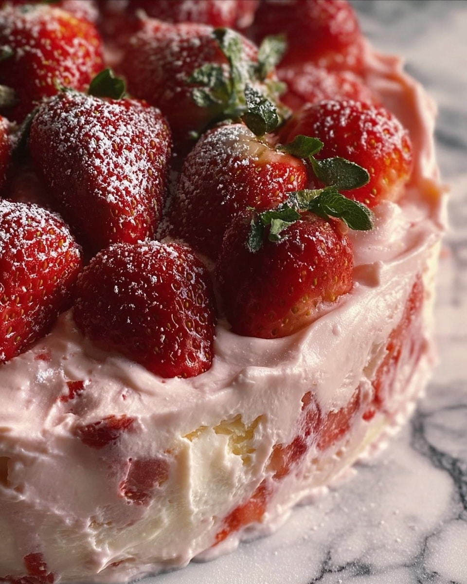 Strawberry Italian Cream Pound Cake Recipe - Recipe Image