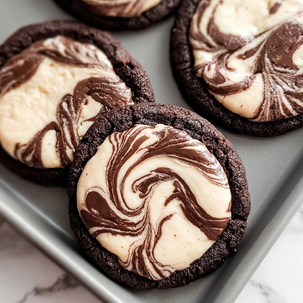 Chocolate Marshmallow Swirl Cookies Recipe - Recipe Image