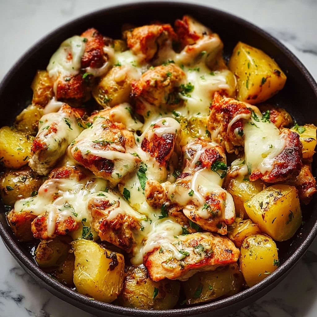 Garlic Parmesan Chicken and Potatoes (One-Pan Dinner) Recipe - Recipe Image