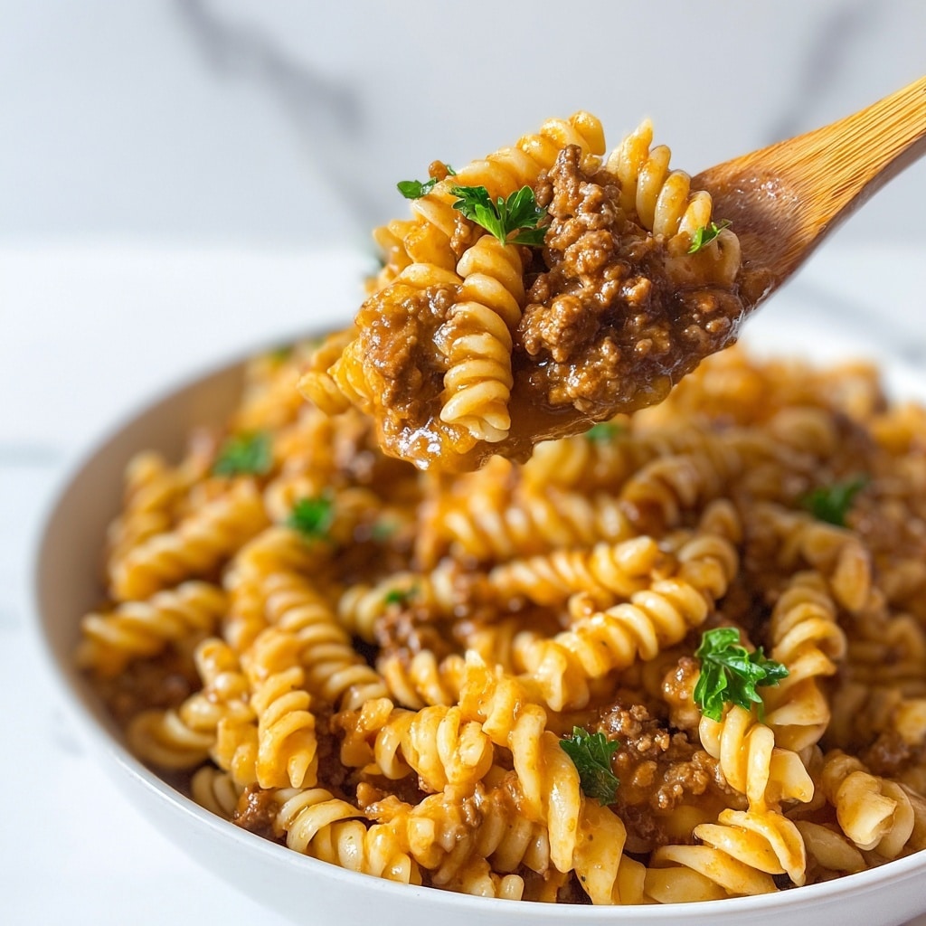 Quick & Easy Cheeseburger Casserole Recipe - Recipe Image
