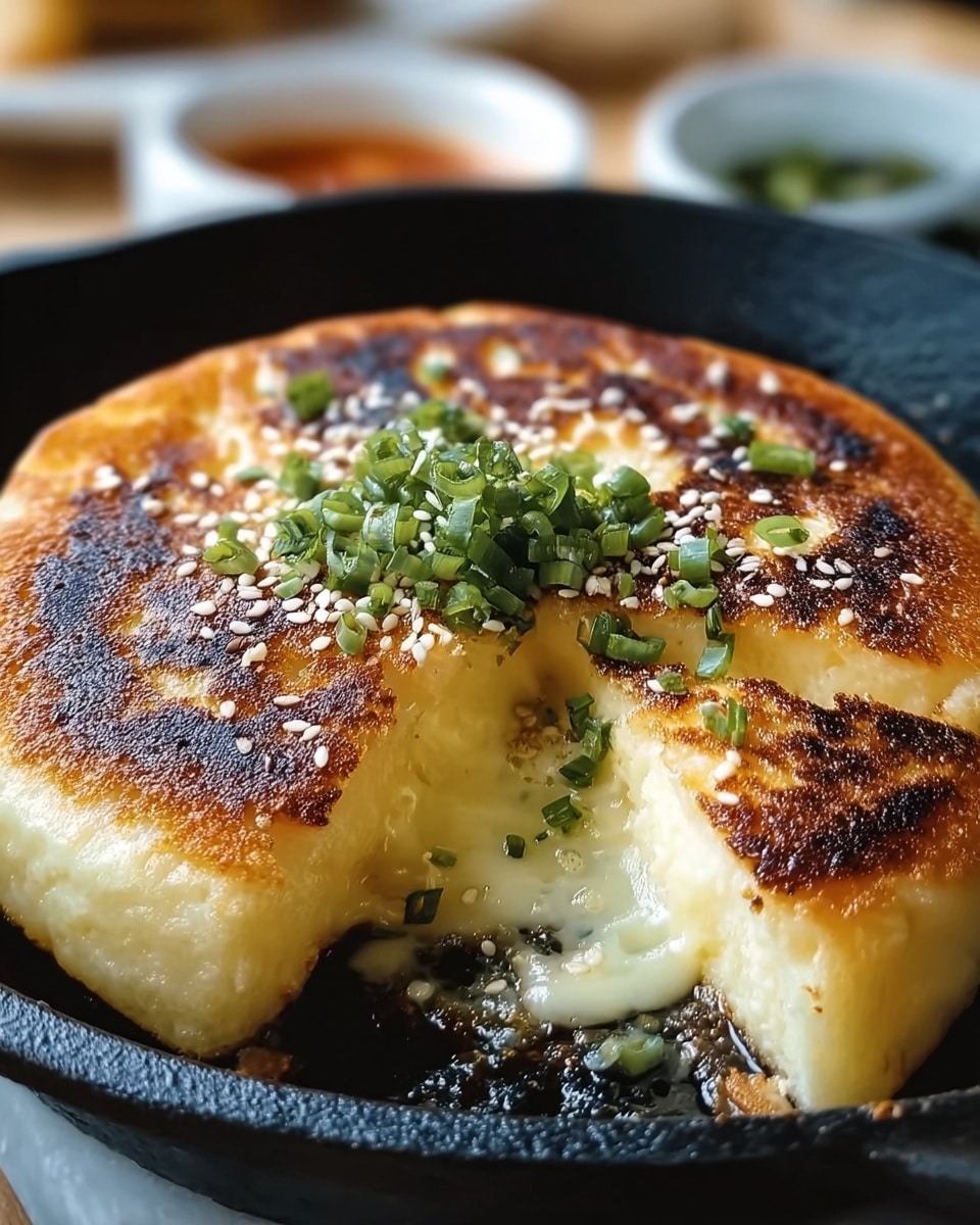 Korean Cheese Potato Pancakes Recipe - Recipe Image