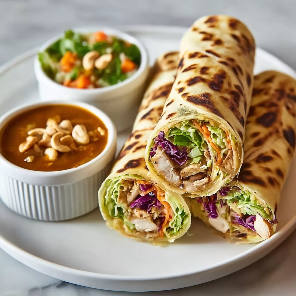 Thai Peanut Chicken Wraps Recipe - Recipe Image