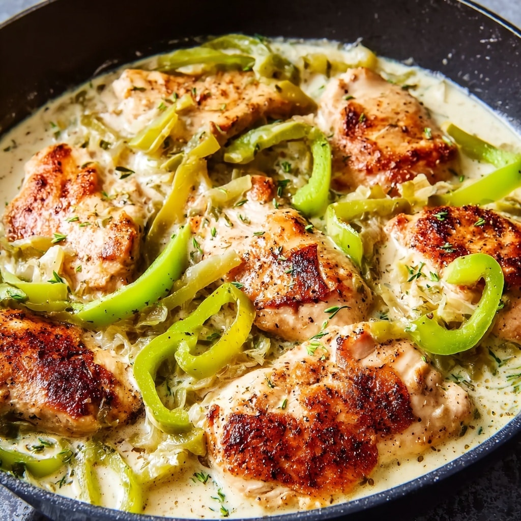 Creamy Pepperoncini Chicken Recipe - Recipe Image