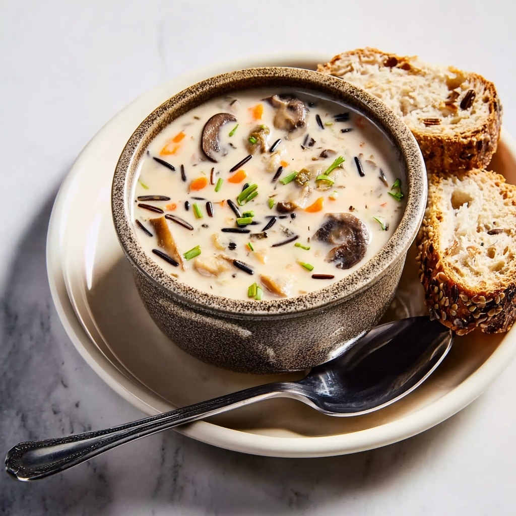 Creamy Wild Rice and Mushroom Soup: A Cozy Recipe - Recipe Image
