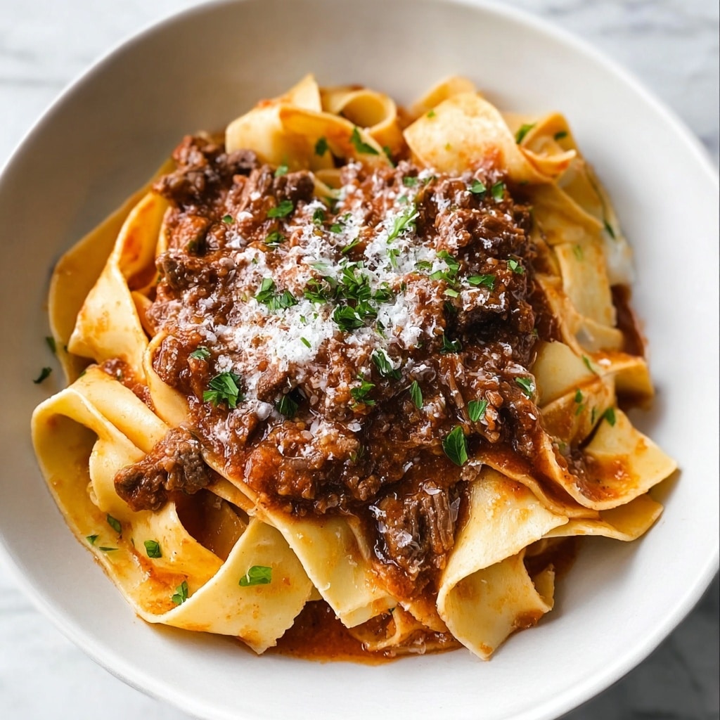 Beef & Red Wine Ragu Pappardelle Recipe - Recipe Image