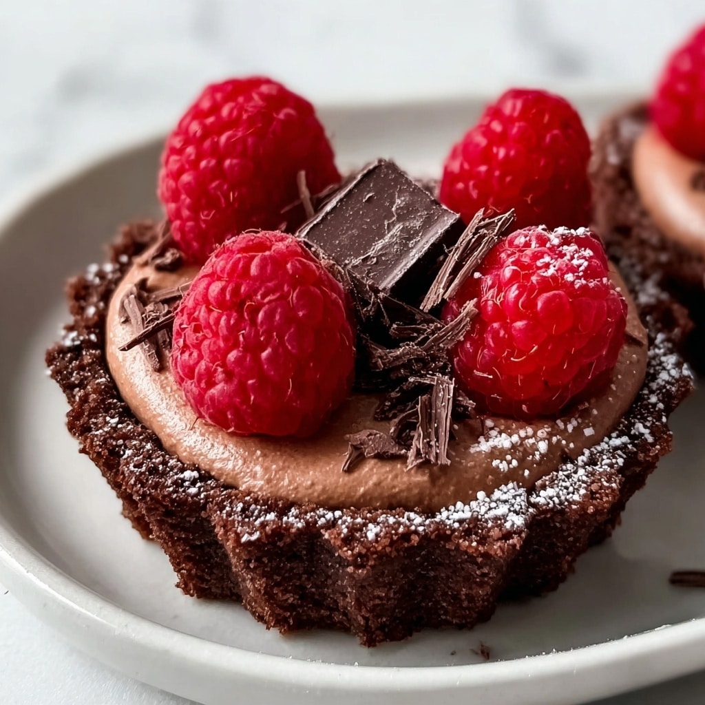 No Bake Raspberry Chocolate Mousse Cups Recipe - Recipe Image
