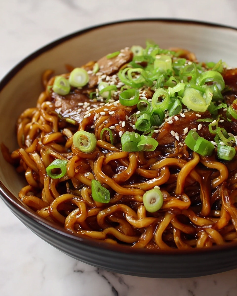 Easy Saucy Ramen Noodles Recipe - Recipe Image