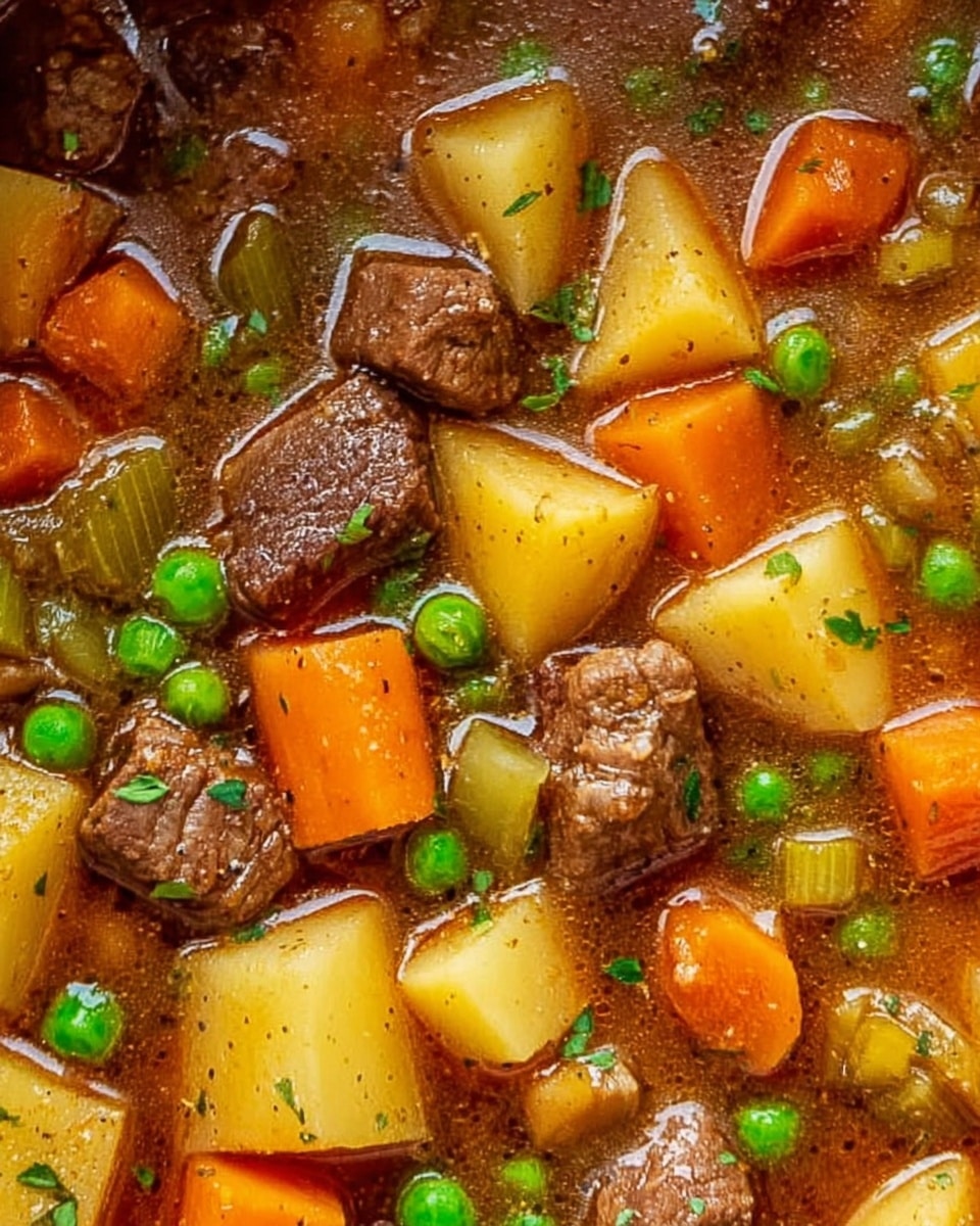 Hearty Crockpot Vegetable Beef Soup: A Slow Cooker Classic Recipe - Recipe Image