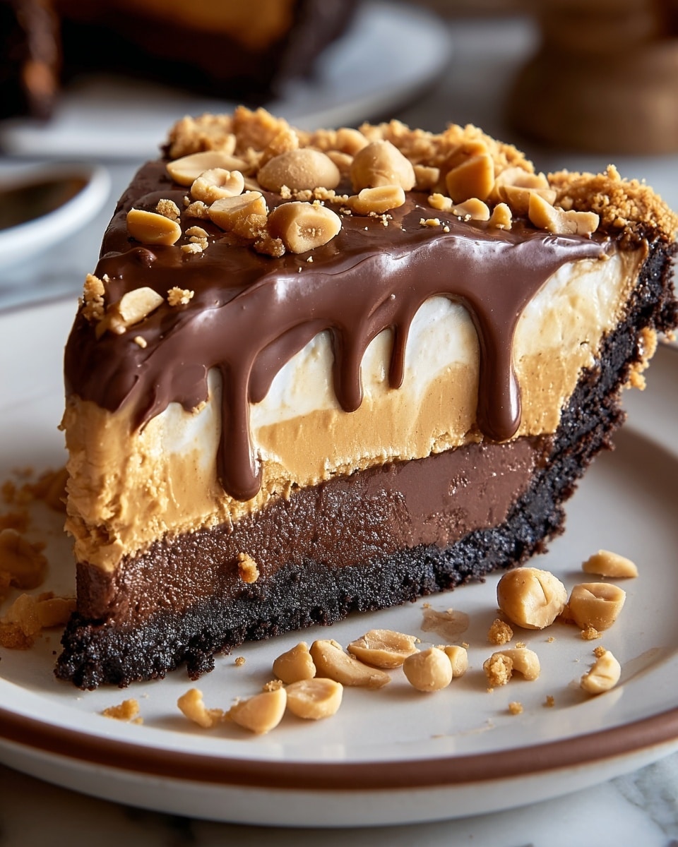 Hot Fudge Peanut Butter Pie Recipe - Recipe Image