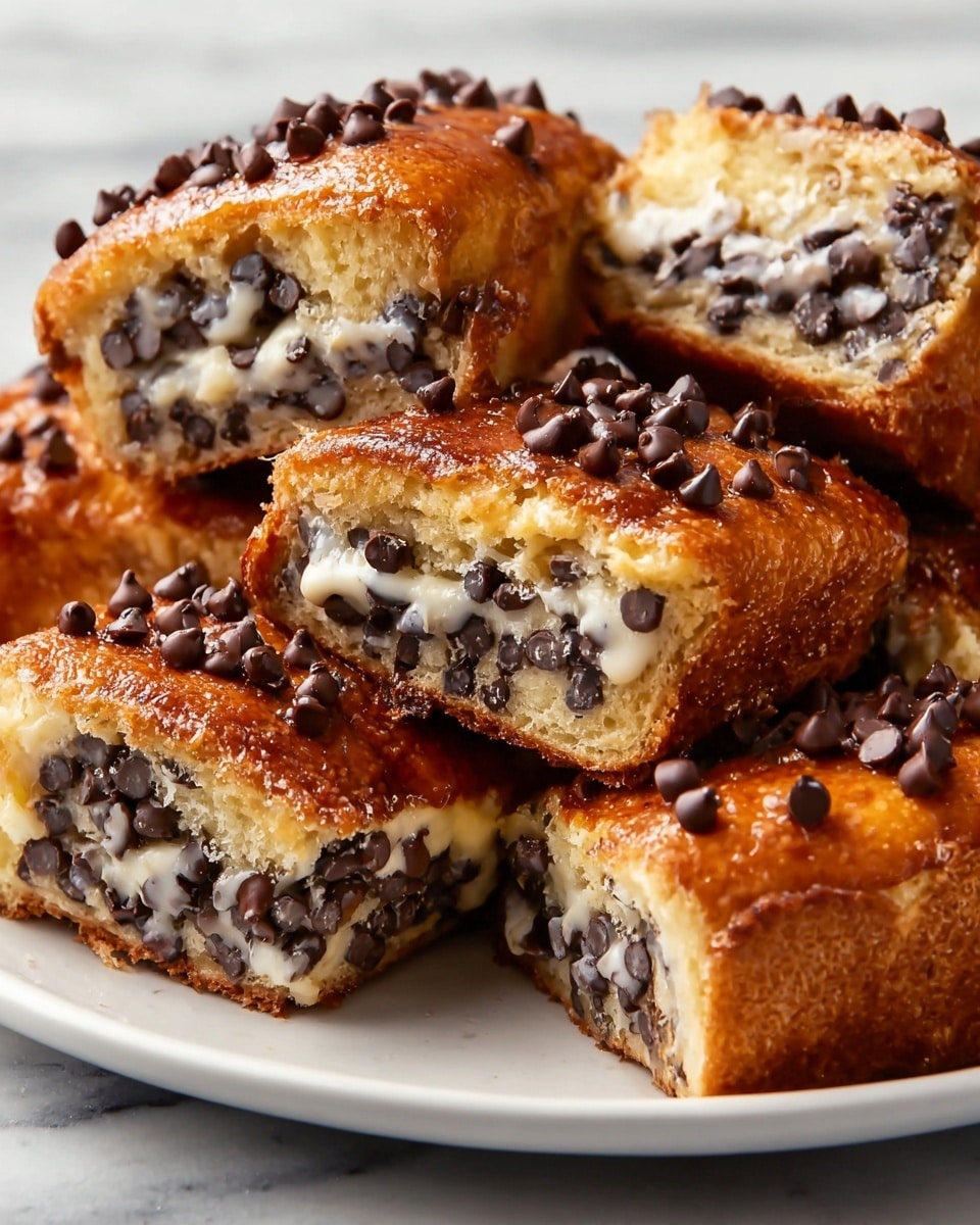 Chocolate Chip Vanilla Custard Brioches Recipe - Recipe Image