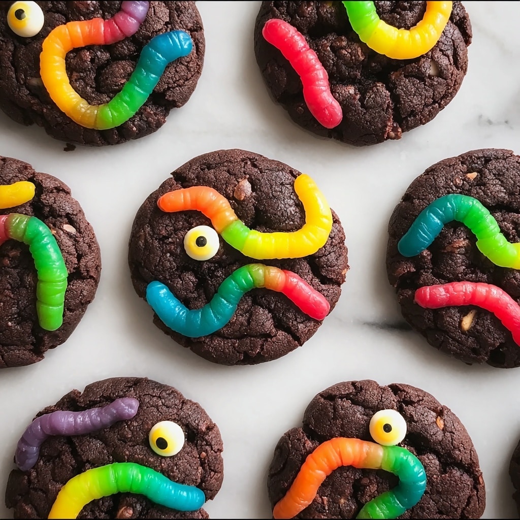 Creepy Crawly Chocolate Cookies Recipe - Recipe Image