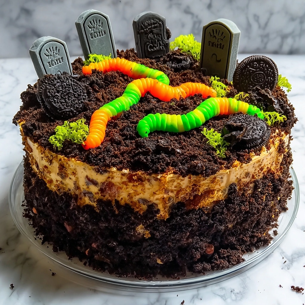 Haunted Graveyard Dirt Cake Recipe - Recipe Image