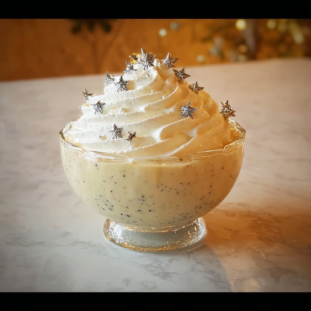Ghostly Vanilla Bean Pudding Recipe - Recipe Image