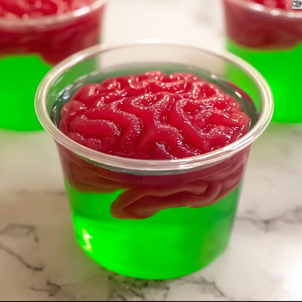 Zombie Brain Jello Cups Recipe - Recipe Image