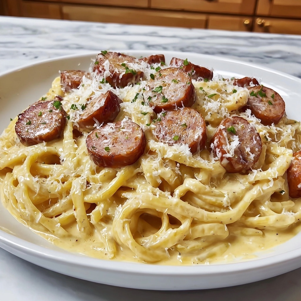 Italian Creamy Sausage Pasta Recipe - Recipe Image