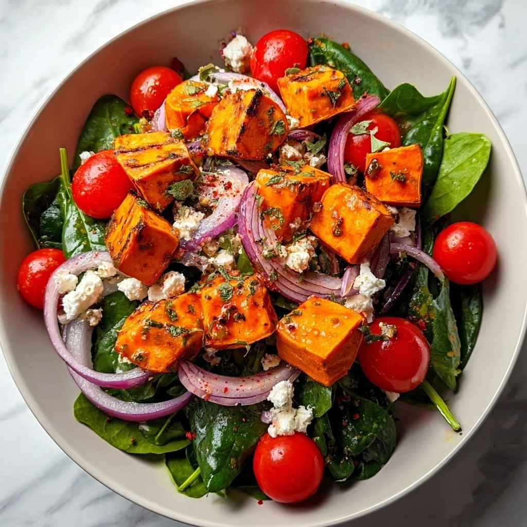 Healthy Roasted Sweet Potato Salad Recipe - Recipe Image