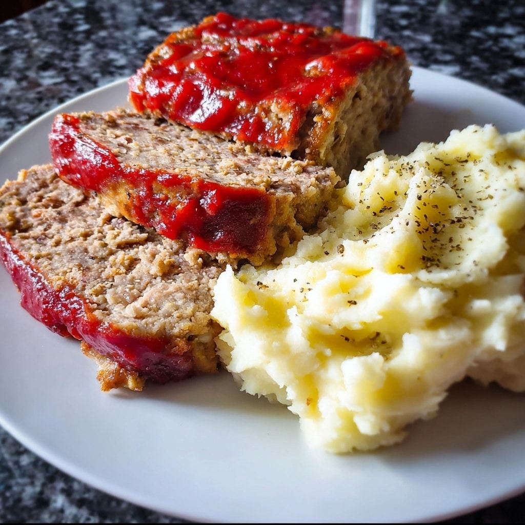 Healthy Turkey Meatloaf with Creamy Mashed Potatoes Recipe - Recipe Image