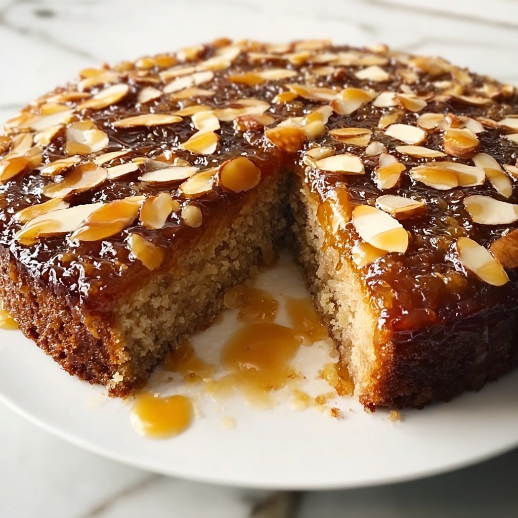 Date and Almond Cake with Honey Glaze Recipe - Recipe Image