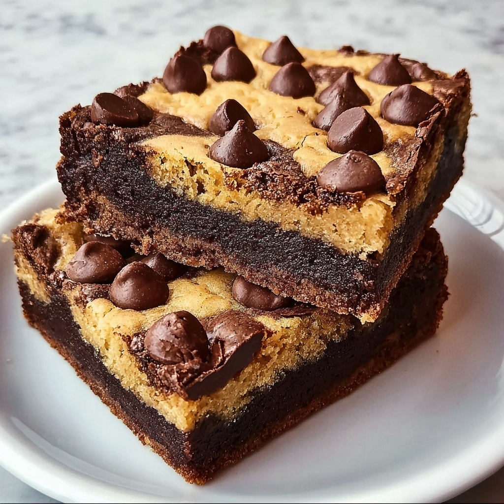 Cookie Dough Brownies Recipe - Recipe Image
